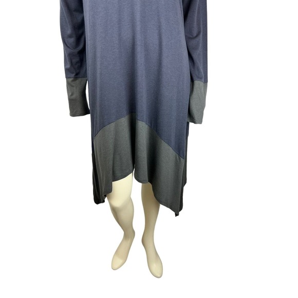 Pete and Greta Johnny Was Tunic Size M Long Sleeve Sharkbite Hem Lagenlook - Picture 6 of 12